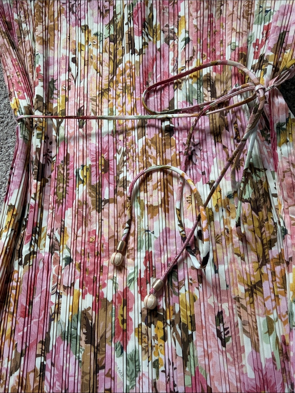 Zimmermann Golden Pleated floral slip dress, size 3, NWT - Picture 10 of 16